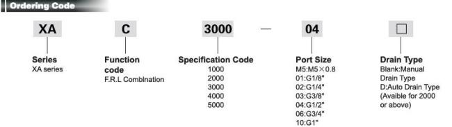 XAC series Air Filter Combination (SMC)