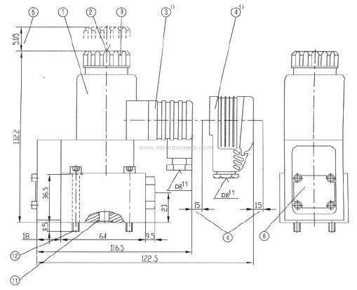 Poppet directional valves, solenoid actuated