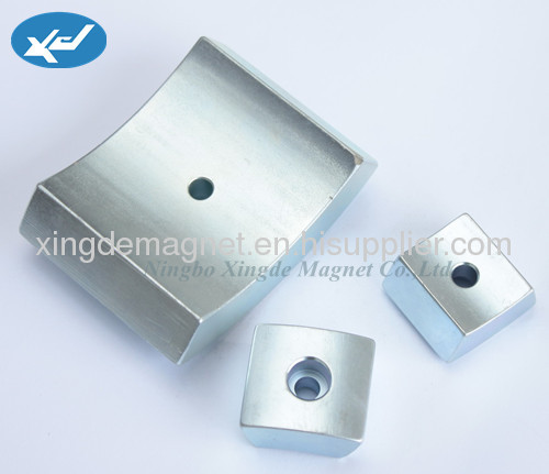 high performance NdFeB arc mangets with countersunk