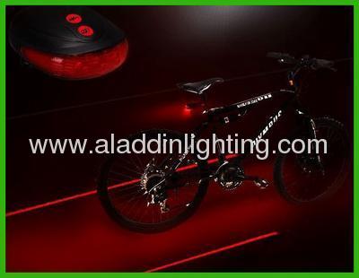 Laser bicycle light tail bike light