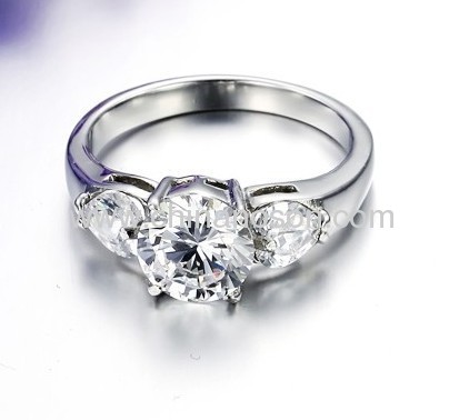 CZ diamond jewellery alloy ring