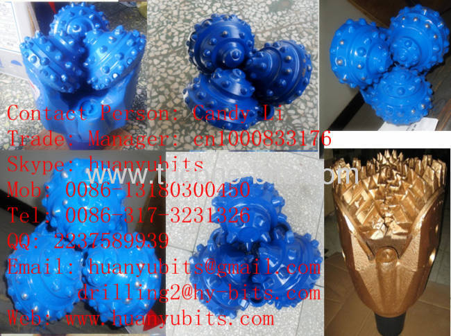 TCI tricone bit/ steel tooth tricone bit/ rock bit/ bearing tricone bit/ Carbide inserts rock bit