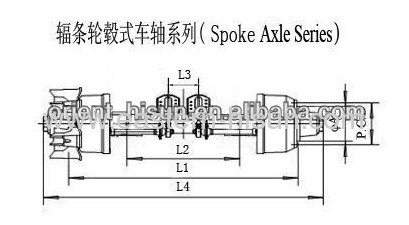 High quality spoke axle