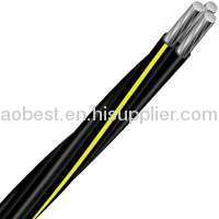 ASTM standard fire resistanttriplex overhead cables with Al conductor ABC power cable