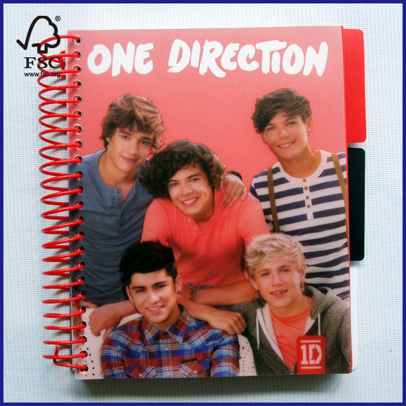 A5 divider notebook with pp cover 