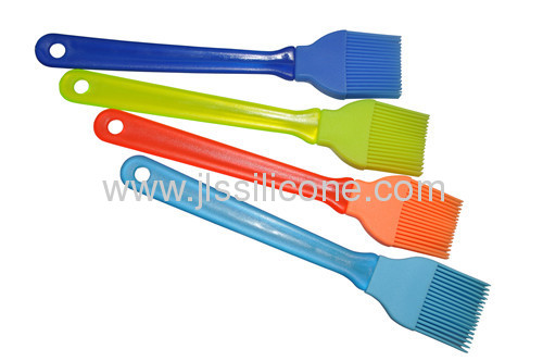 silicone kitchen tools BBQ brush with plastic handle