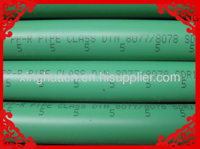 Chinese Hot water pipe SDR6/S2.5 PN20 20-110mm