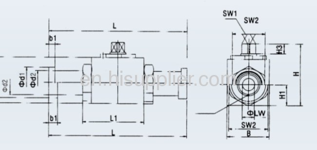 flanged type high pressure ball valve