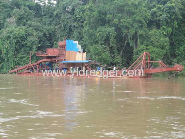 Hot sale 100m3 gold dredger 