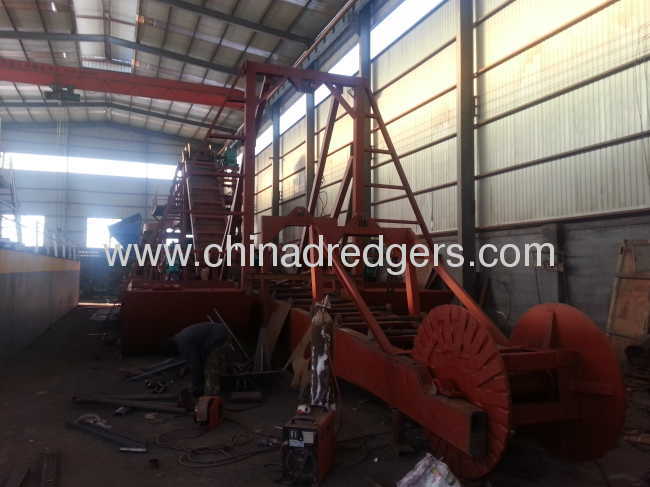 Hot sale 100m3 gold dredger 