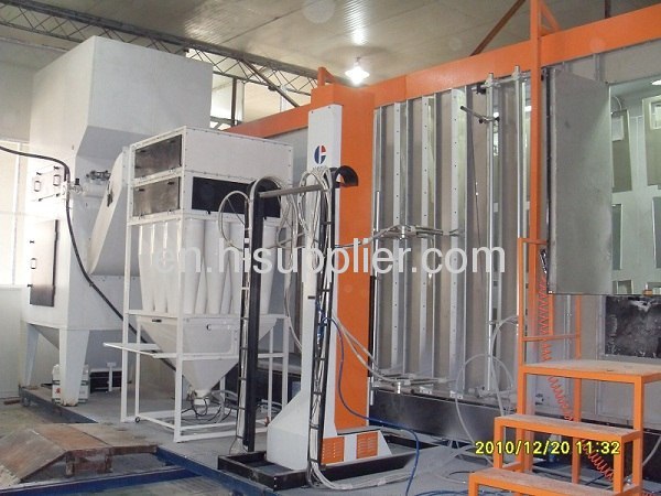 powder coating cyclone booth 