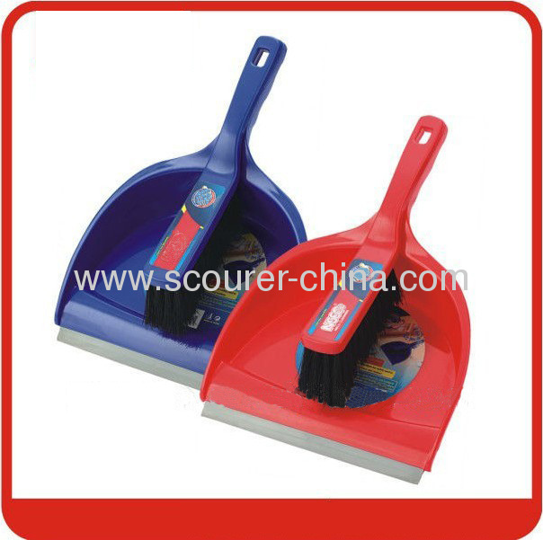 Adhesive sticker Mini Dustpan brush set withBlue Red color