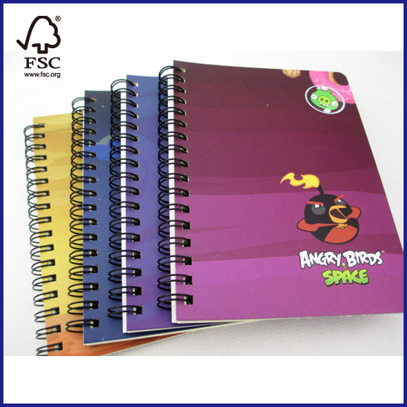 Angry Birds subject spiralnotebook