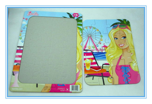 16pcs Barbie flat Jigsaw puzzle