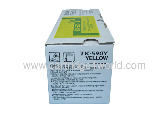 Easy to use Cheap Unequal in performance Recycling Kyocera TK-590 Y toner kit toner cartridges