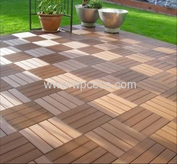 Balcony flooring wood plastic tile