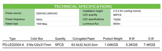 Microwave sensorMounting light