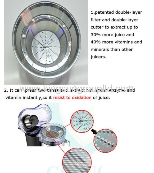 800w plastic housing ss blade electric juicer extractor