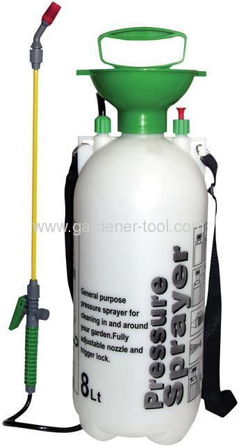 Plastic 8L Agriculture Sprayer With PVC Hose and Plastic Lance.