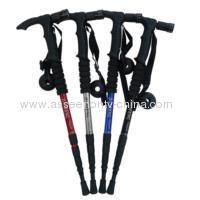 New Carbon Retractable Cork Handle Walking Hiking Pole Trekking Stick Ultralight adjustable walkingoutdoor stick