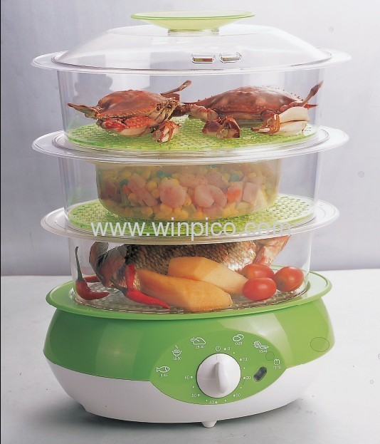 9L Electrical Plastic Healthy Food Steamer for home use