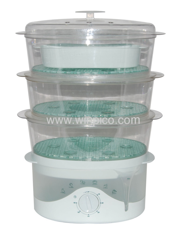 9L Electrical Healthy Plastic Food Steamer for home use 