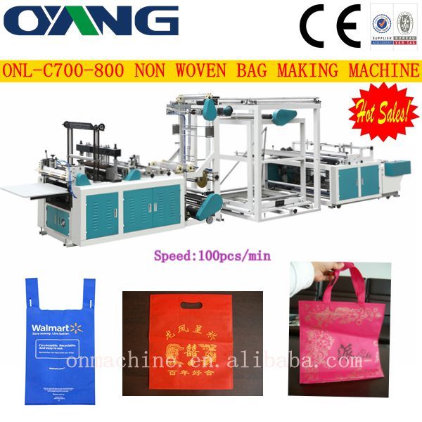 2013 New Model Non woven fabric bag making machine price