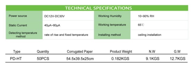 Heat Detector PD- HT