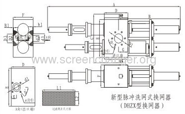 hydraulic screen changer-pulse backflush screen changer