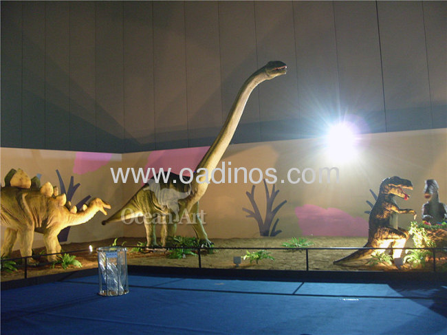 18m long vivid 3d robotic dinosaur