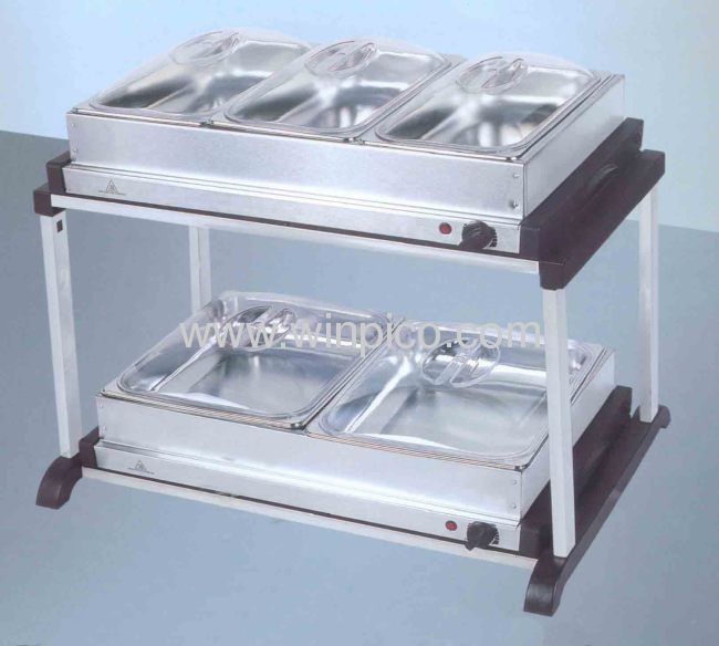 New2 Layer Electric Stainless Steel Buffet Server/Buffet Warmer