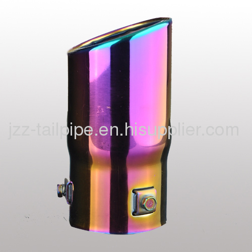 Colorful universal stainless steel fixible exhaust tail throat