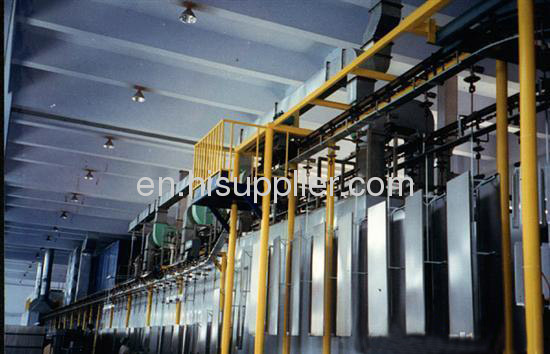 powder coating equipment for steel box 