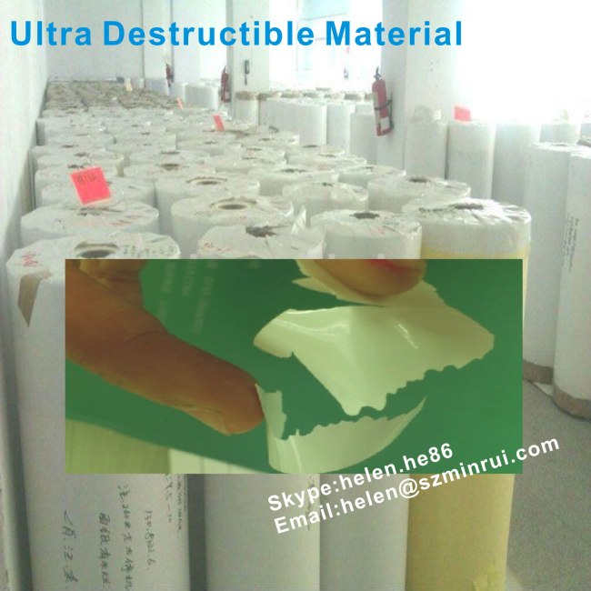 Custom Destructible Warranty Void Label Sticker,Tamper Evident Eggshell Round Warranty Paper Stickers