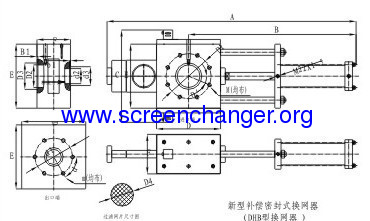 Polymer melt filtration system-single plate screen changer