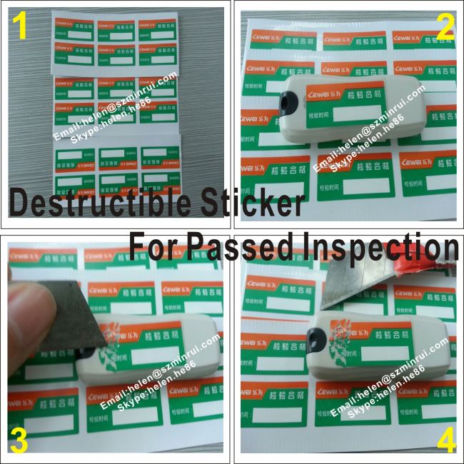 Self Adhesive Blue Round Label For Package,Logo Sticker With Different Size Customized In Rolls