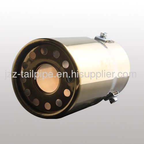Gold-plated stainless steel universal car tail pipe