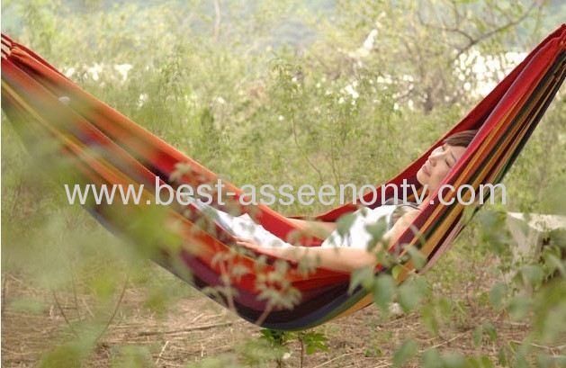 Hammock outdoor canvas cotton thickening march bed single widening double