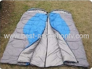 Outdoor lovers sleeping bag patchwork cotton double sleeping bag camping sleeping bag spring and autumn sleeping bag