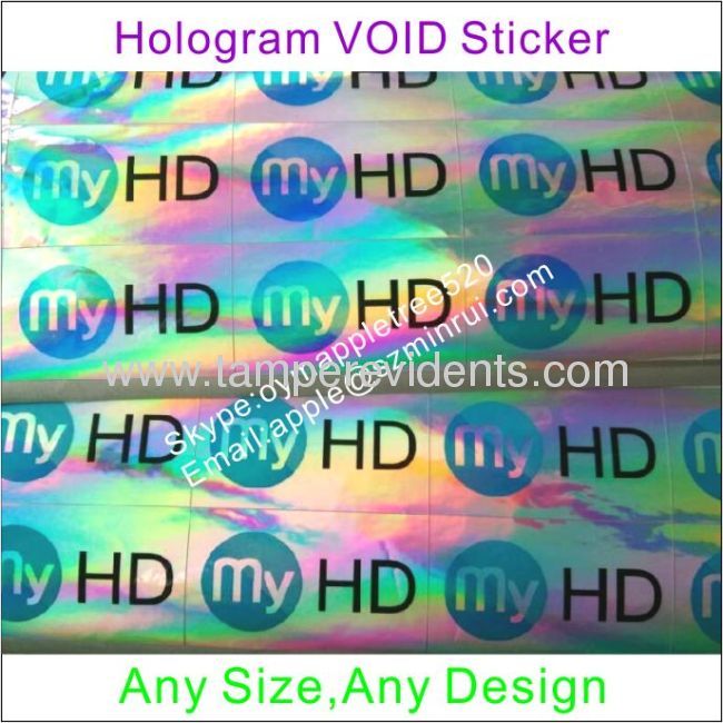 Custom Printing VOID Seal Labels,Special Hologram VOID Security Stickers,Tamper Proof Hologram VOID Sticker 