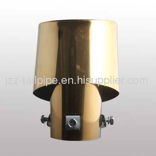 Universal modified stainless steel gold-plated car muffler tail