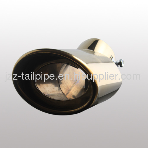 Universal modified stainless steel gold-plated car muffler tail