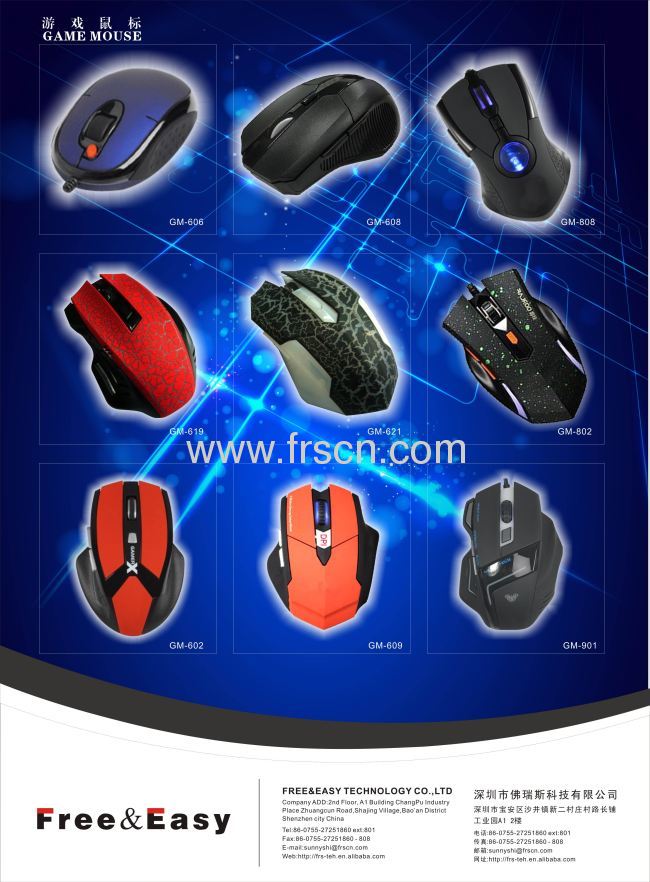 Mini size optical retractable wired cable mouse