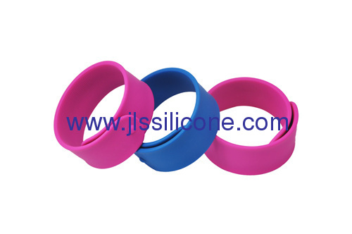 Promotional silicone slap wrist bracelet