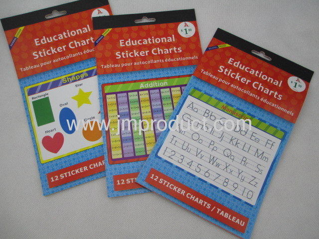 School Choice Educational Sticker Charts