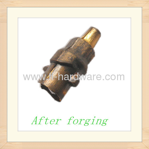 Brass forging and machining processed connector