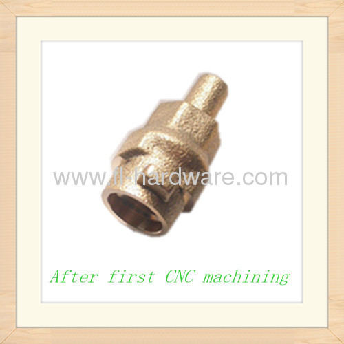 Brass forging and machining processed connector