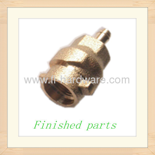 Brass forging and machining processed connector