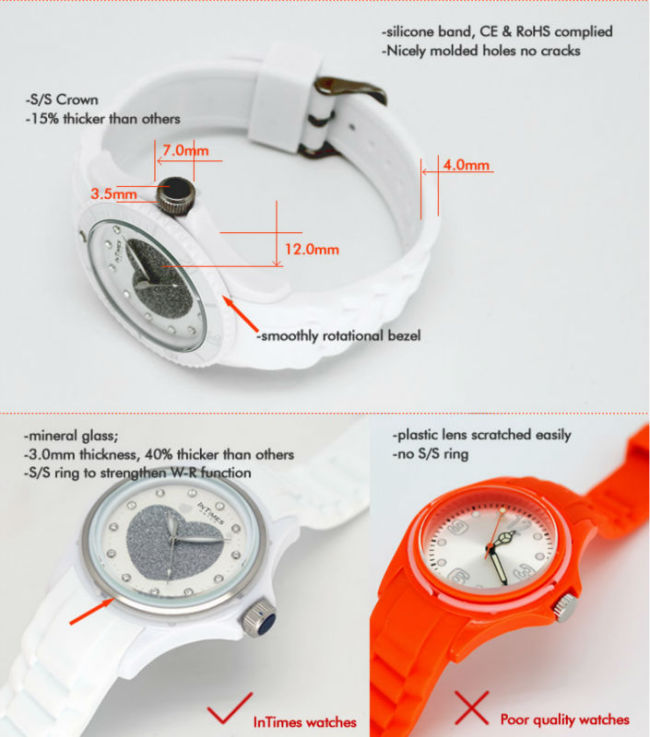 Original branded Watch looking distributors 6 colors Japan quartz movt (IT-043)