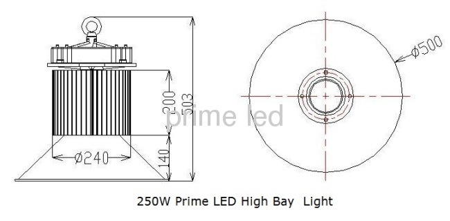 250W LED High Bay Lights